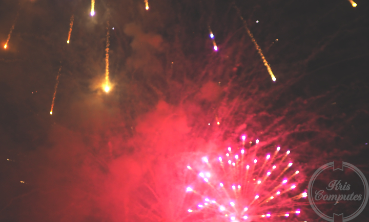 Fireworks show taken at Porter Ranch during Fourth of July. Happy 250th Birthday, America!