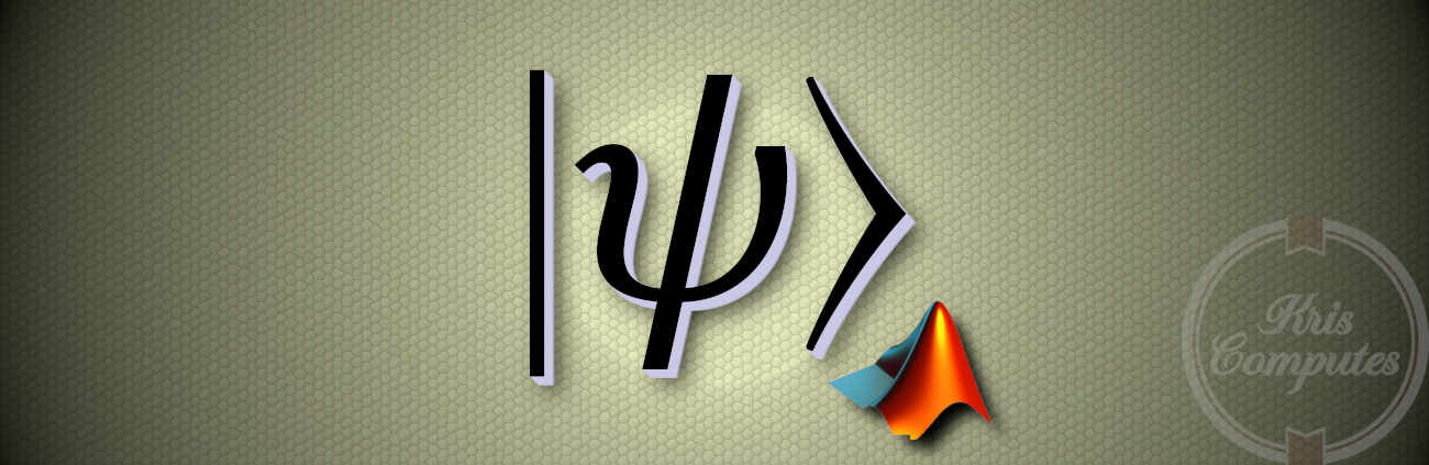 Original image, made in GIMP, of ket notation psi, as a depiction of calculating the qubit probability amplitude in quantum computing, made possible by KrisComputes!